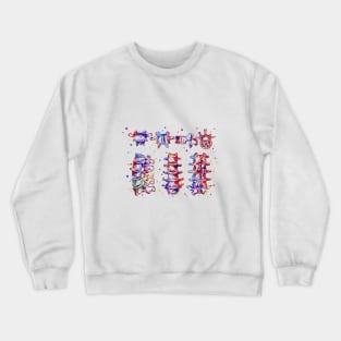 Lumbar spine structure Crewneck Sweatshirt